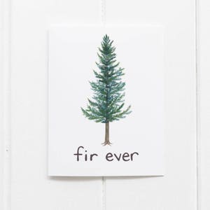 Douglas Fir Card / Oregon Card / Greeting Card / Douglas Fir / Valentine Card / Pacific Northwest Card / Oregon / Cascadia Card /Evergreen
