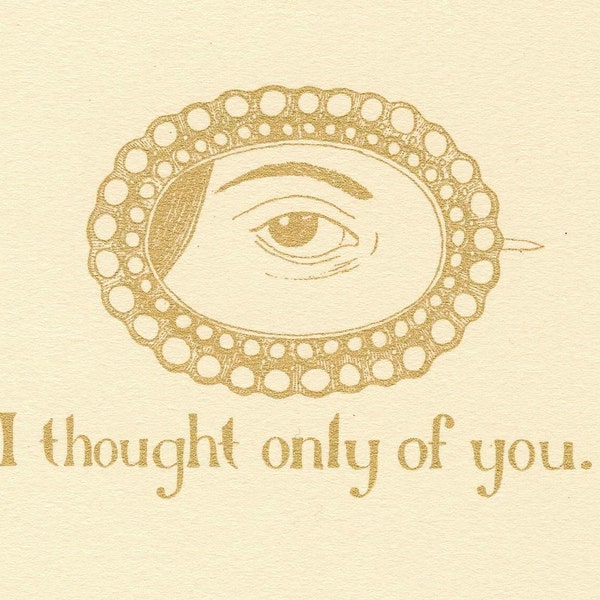 SALE Jane Austen print - Only of You - Pride and Prejudice, Regency lovers eye