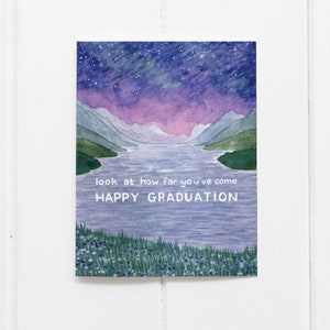 Happy Graduation Card / Graduation Card / Greeting Card / Watercolor Card / Grad Card / Congratulations Card / Graduate Card / Congrats Grad
