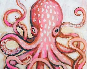 NEW ~ Pale Octopus Print