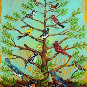 Backyard Birds Print - LARGE