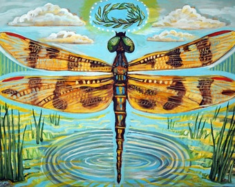 Golden Dragonfly - Print