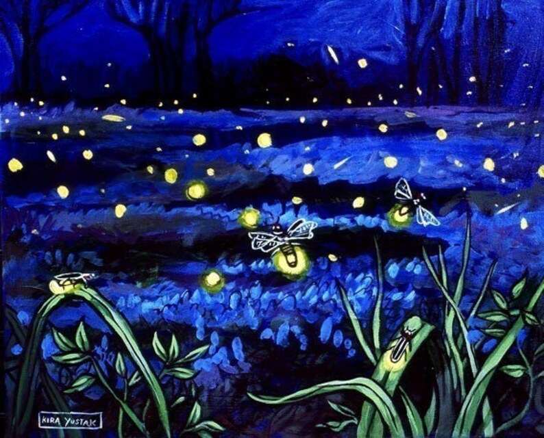 Fireflies Print | Etsy