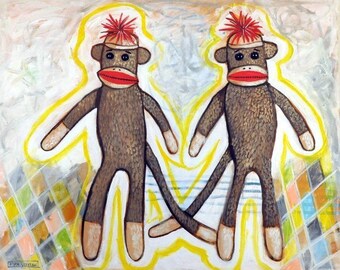 Sock Monkey - Print