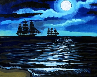 Navires de nuit - Imprimer