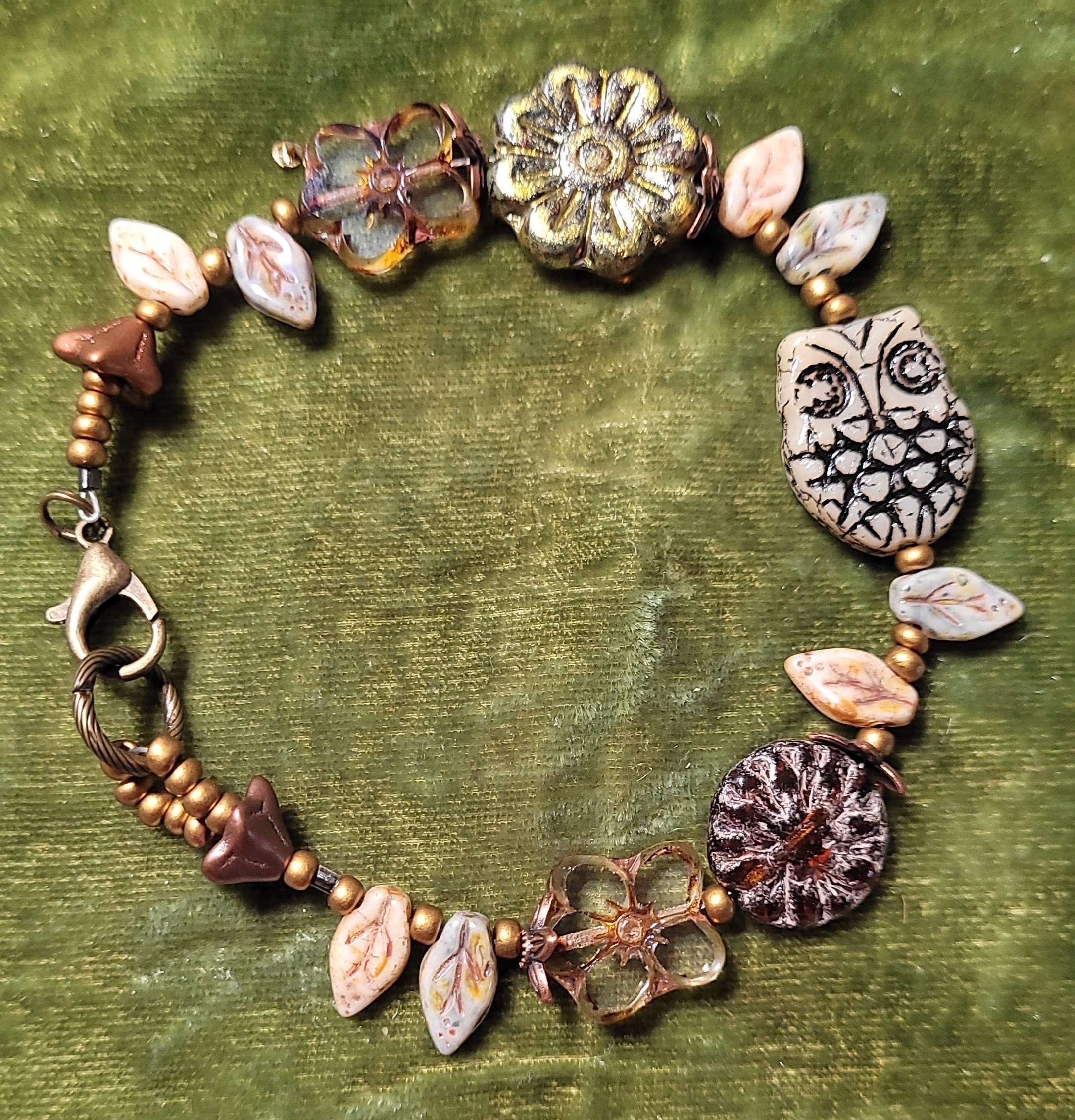 Woodsy owl beaded bracelet