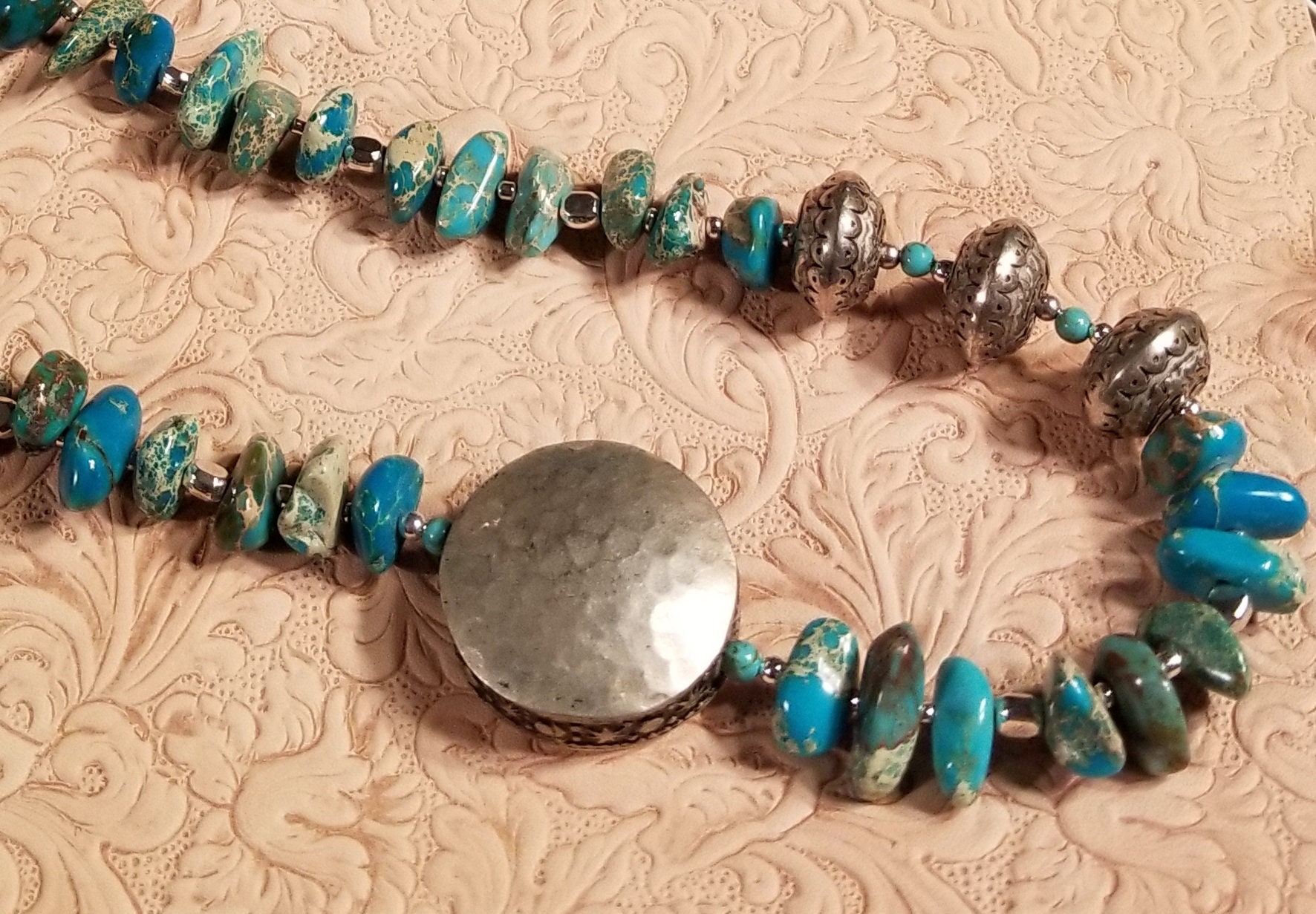 Sea Sediment Jasper Gemstone Ethnic Handmade Jewelry Necklace 18 to 24