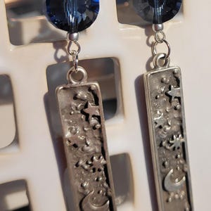 Celestial moon and stars earrings
