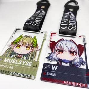 ARKNIGHTS acryl taslabel sleutelhanger vol. 1 l Maerachii