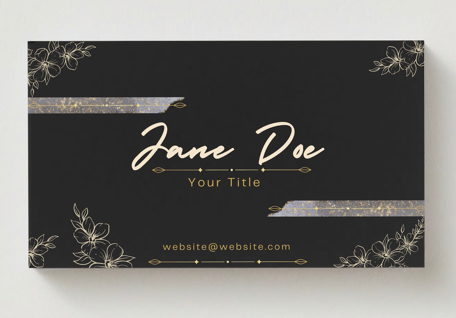 Business Card Template QR Code, Printable Business Card, DIY Calling ...