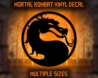 Mortal Kombat | vinyl decal | video game | Dragon | gaming | decal | Fight