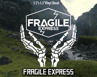 Death Stranding | Sticker | Video Game | Fragile Badge | Gaming