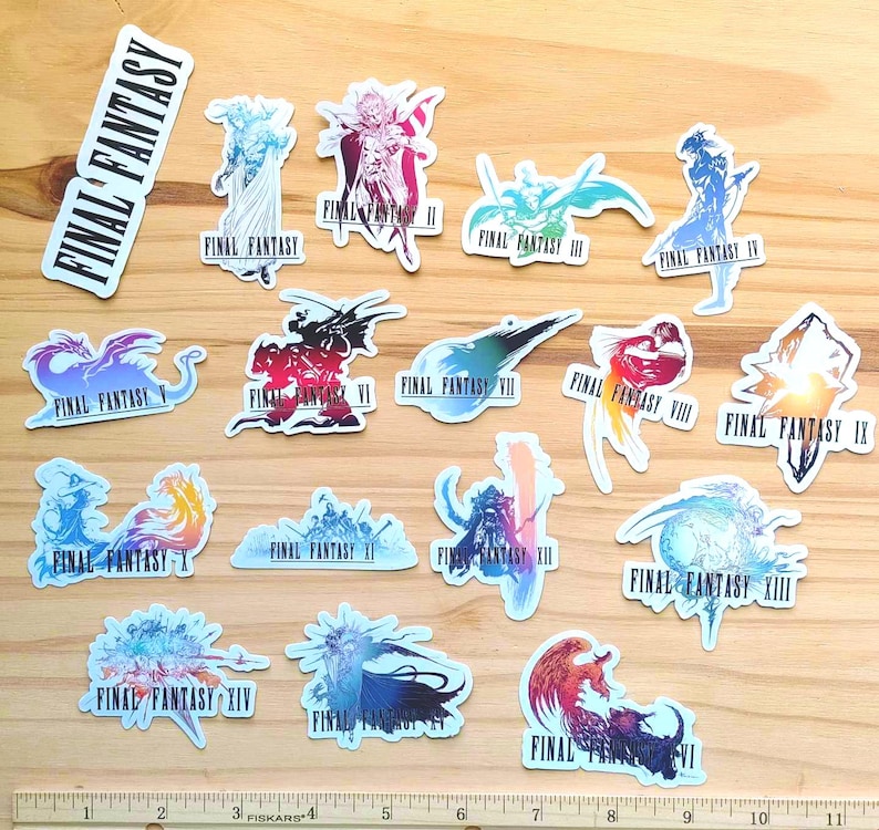Die-cut stickers in the gloss laminate finish for a long life span