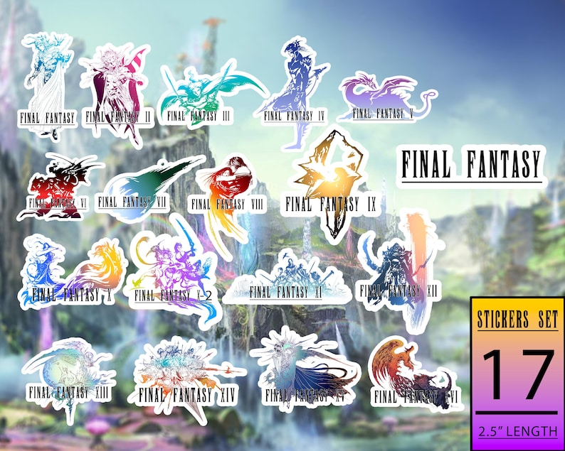 17 stickers in total!
