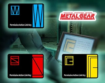 Metal Gear Solid : Permissive Action Link Key Card PAL Set - Etsy