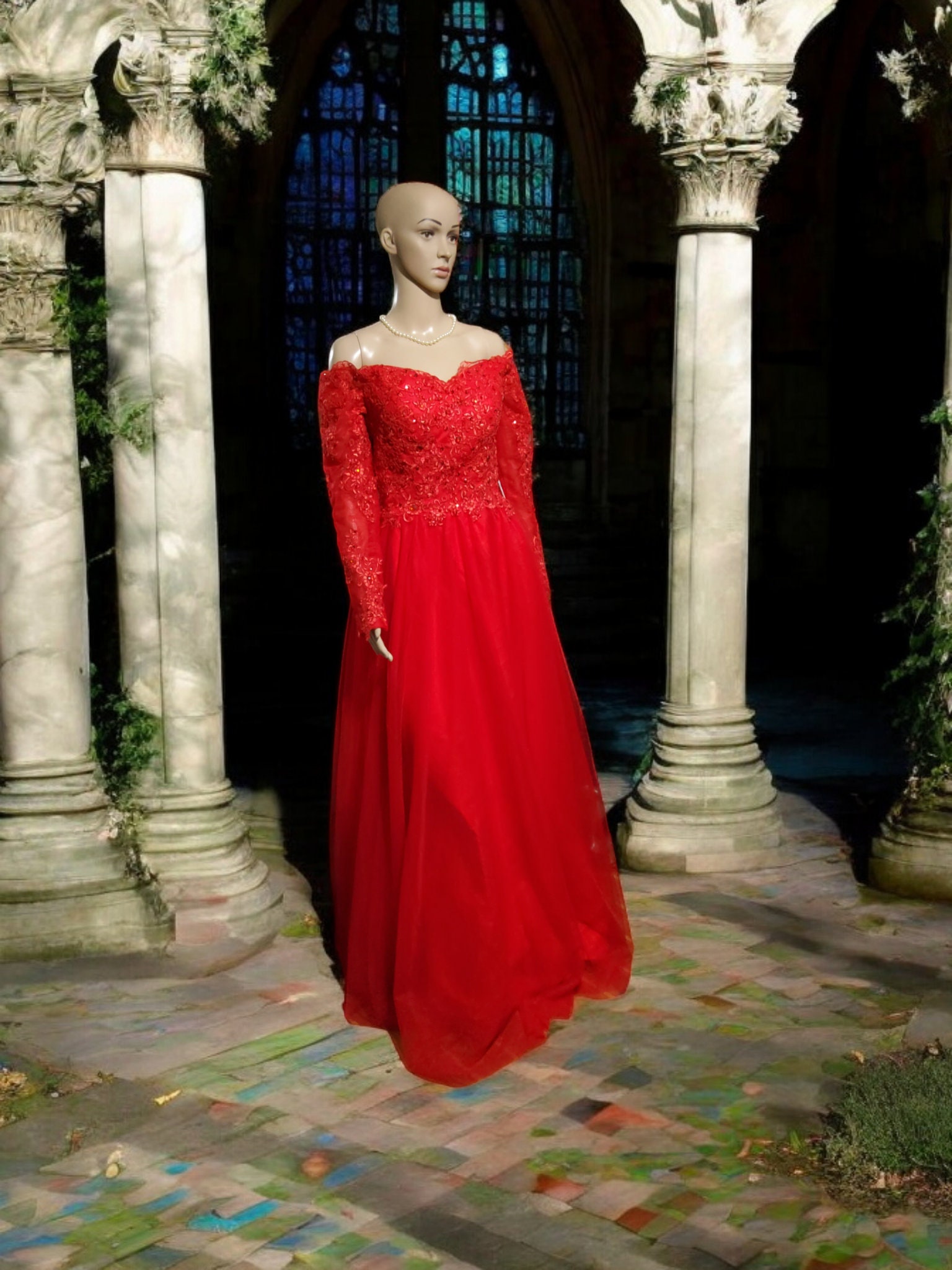 Abito da sposa rosso Etsy Italia