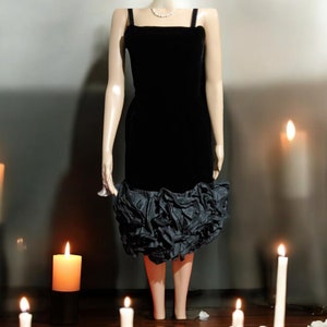 VINTAGE OSCAR De La RENTA zwarte jurk