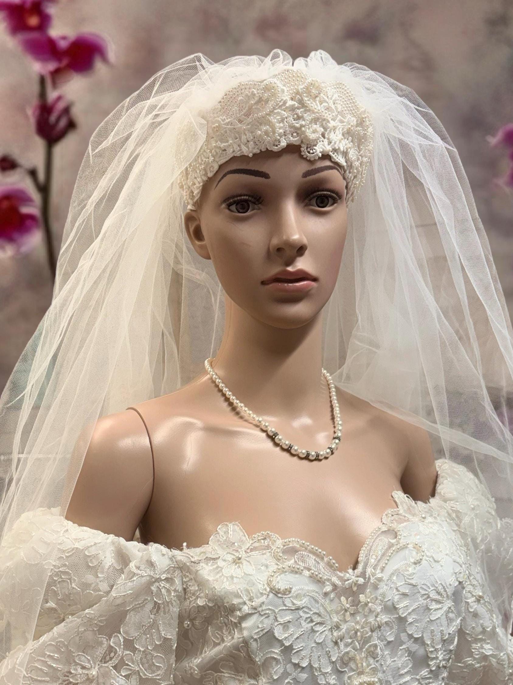 Beaded Wedding Crown Vintage - Etsy display picture 1