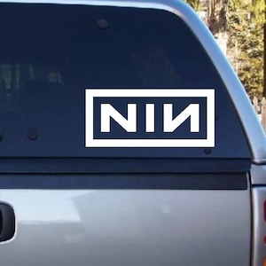 NIN decal, Nine Inch Nails sticker-many colors & sizes!