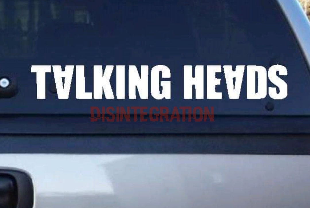 Talking Heads Car Decal, Talking Heads Laptop Decal - Etsy