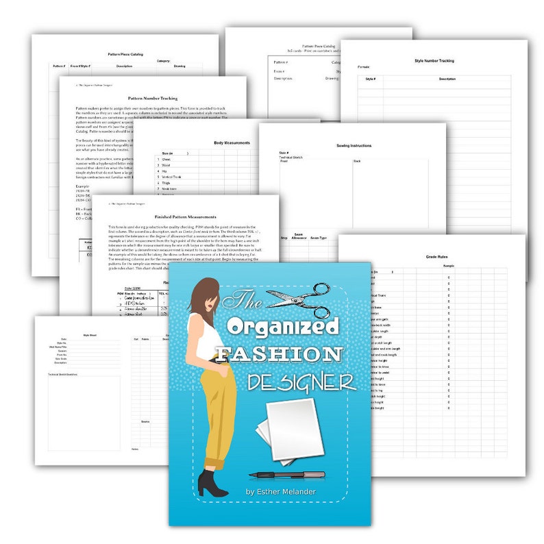 The Organized Fashion Designer PDF printable forms ebook image 2