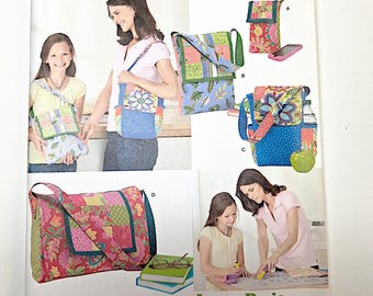 Simplicity 1935 Patchwork Bags, Quilted Purse Learn to Sew Sewing Pattern UNCUT
