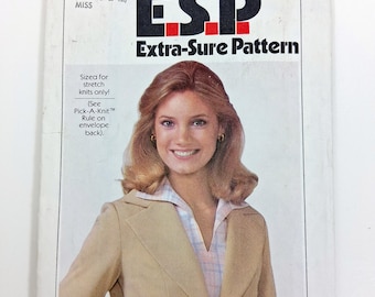 Simplicity 8445, Size 8-12, Unlined blazer sewing pattern, UNCUT