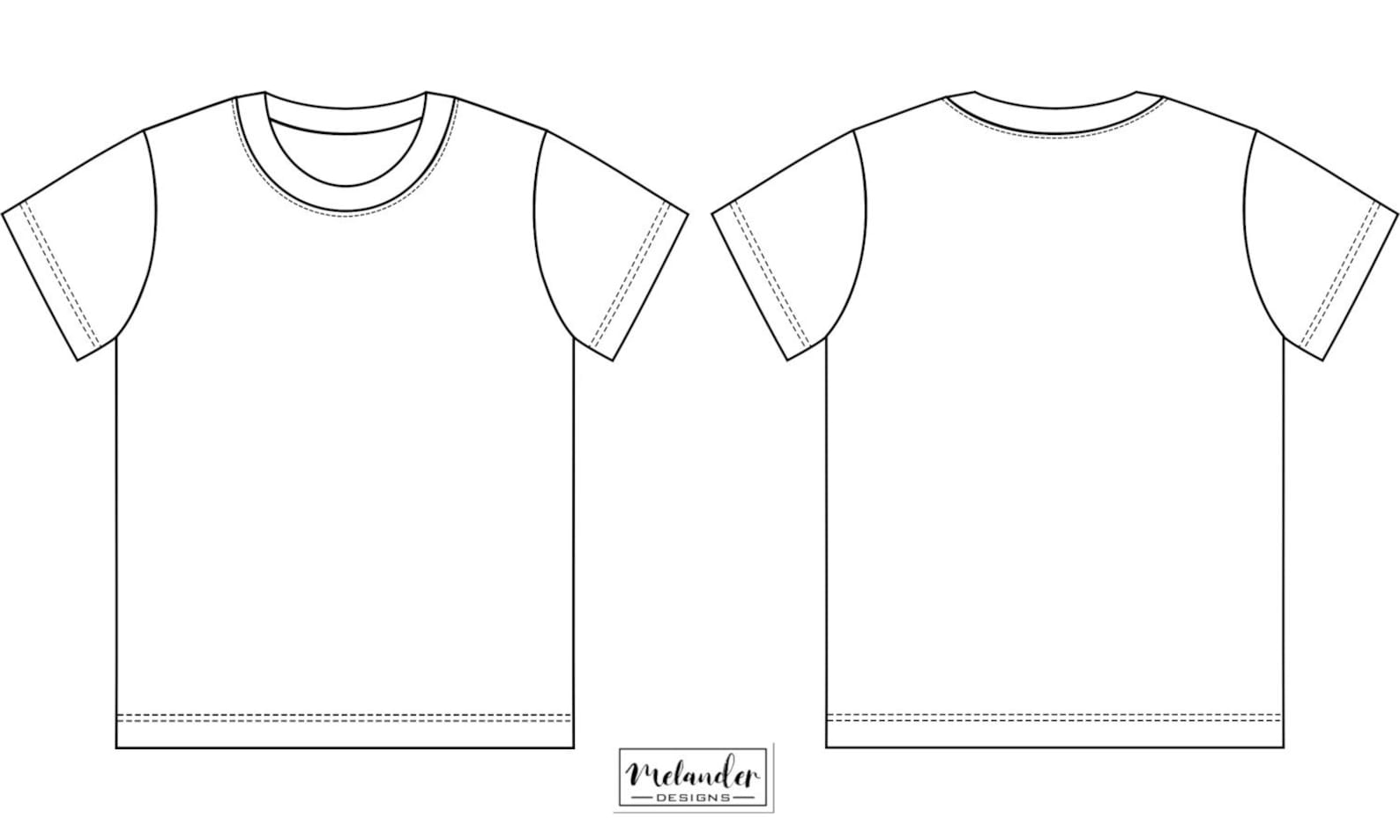 Baby of kind Basic Tshirt Fashion technische tekening Etsy