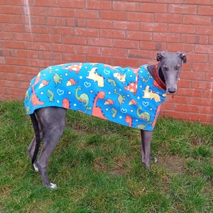 Full-sized 85lb Greyhound Dog Coat Digital Print at Home Sewing Pattern Designed to be sewn from Polar Fleece image 1