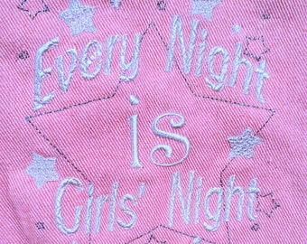 Every Night is Girls Night Digital Machine Embroidery Files for Stitching Iconic Fashion Doll Themed Clothes and Accessories