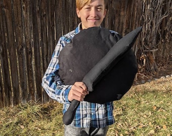 Pillow Weapons Digital Sewing Pattern for Round Shield and Gladius Sword