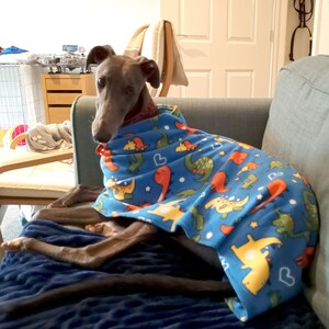 Full-sized 85lb Greyhound Dog Coat Digital Print at Home Sewing Pattern Designed to be sewn from Polar Fleece image 5