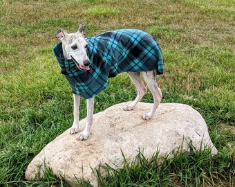 Whippet Dog Coat Digital Print at Home Sewing Pattern Designed to be sewn from Polar Fleece