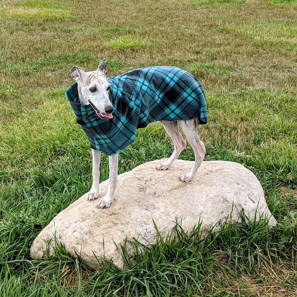 Whippet Dog Coat Digital Print at Home Sewing Pattern Designed to be sewn from Polar Fleece