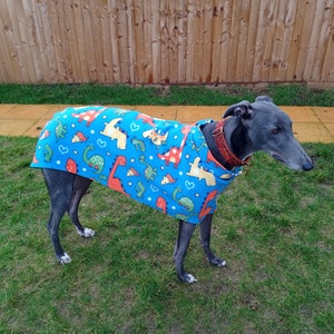 Full-sized 85lb Greyhound Dog Coat Digital Print at Home Sewing Pattern Designed to be sewn from Polar Fleece image 4