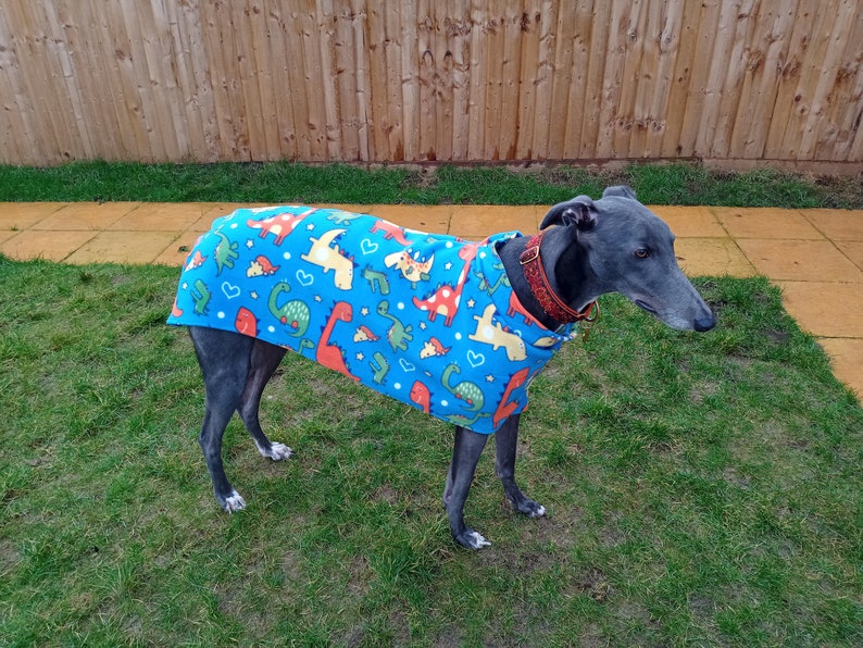 Full-sized 85lb Greyhound Dog Coat Digital Print at Home Sewing Pattern Designed to be sewn from Polar Fleece image 4