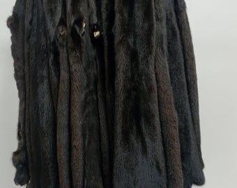 XL Long tanned SAGA ROYAL Mahogany Fur Pelts from Finland