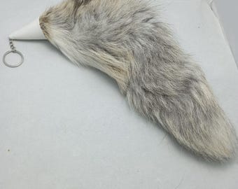 Llavero con cola de piel de zorro ultra larga de Golden Island SAGA FURS Real XXL