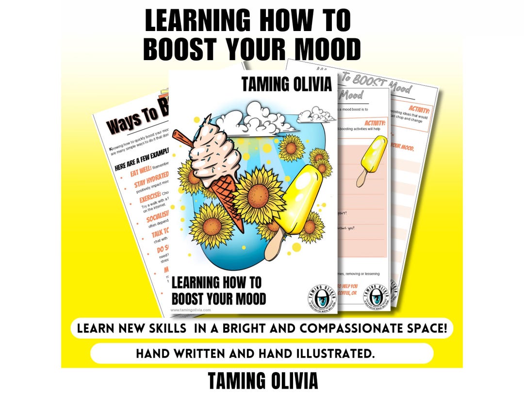 Ways to Boost Mood! Pack Contains Worksheets and Activities to Help ...