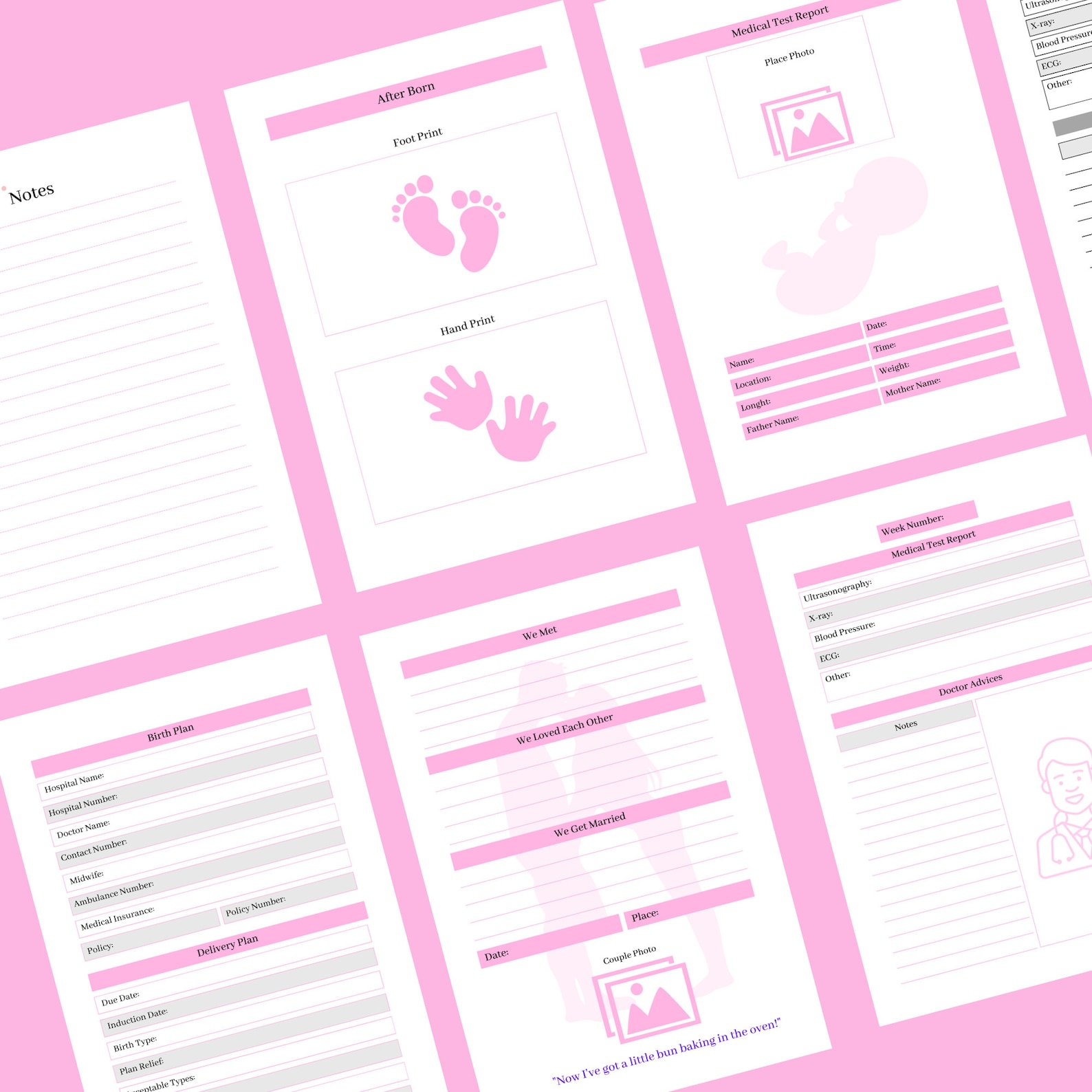 Pregnancy Planner Digital Pregnancy Journal Printable Planner for ...