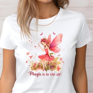 Fairy Spirit Animal Tee Fantasy Fairy Garden TShirt Short Sleeve Shirt Casual Wear Nature Inspired Fashion Fairy and Fantasy Lovers Gift