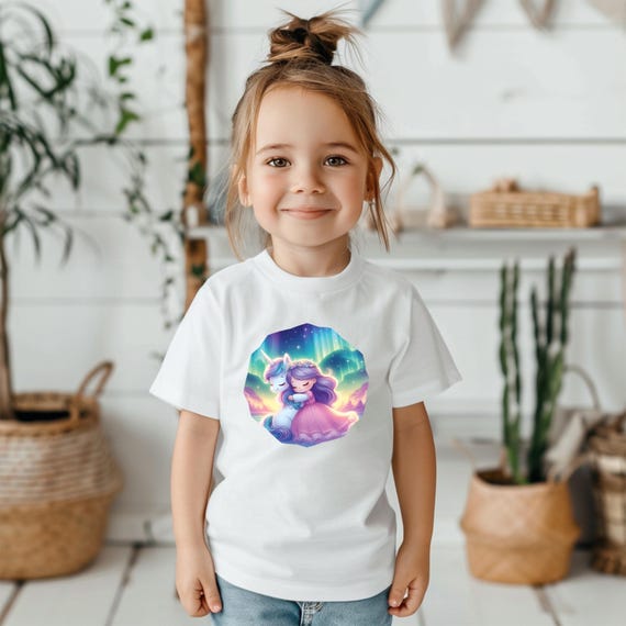 Abbigliamento Bambina Maglietta Unicorno Bambina Maglietta Per