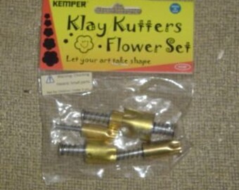 flower cutter kemper klay kutter pattern set of 5 brand new
