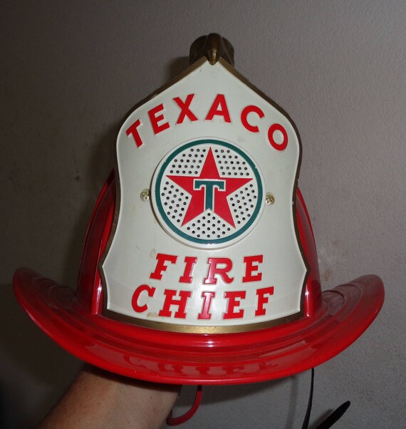 texaco fire chief hat brown and bigelow Etsy