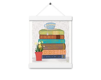 Classic Books Poster with hangers