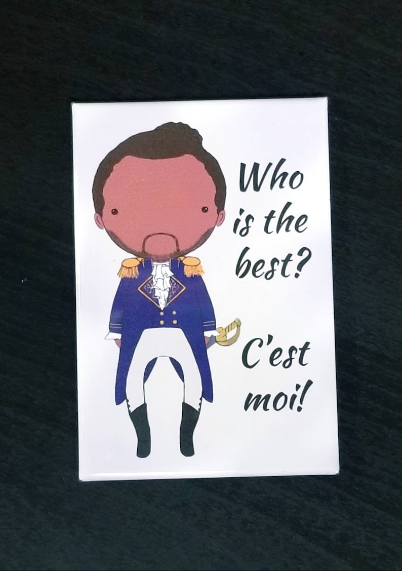 Marquis de Lafayette quote original art magnet | Etsy