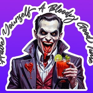 British Vampire Good Time Sticker - Die Cut