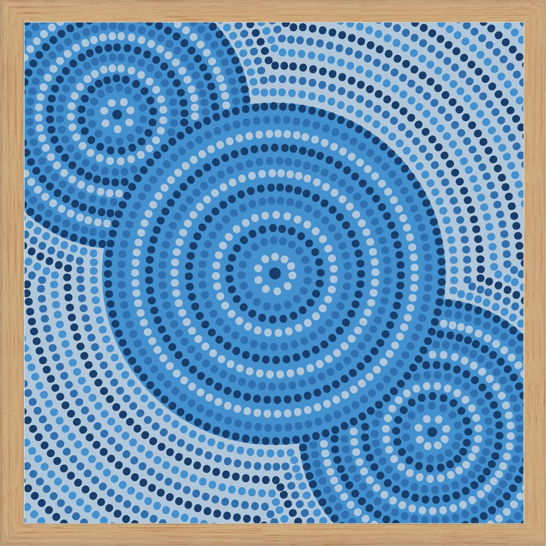Aboriginal Wall Art, Aboriginal Dot Art, Unframed Art Printed Art Paper