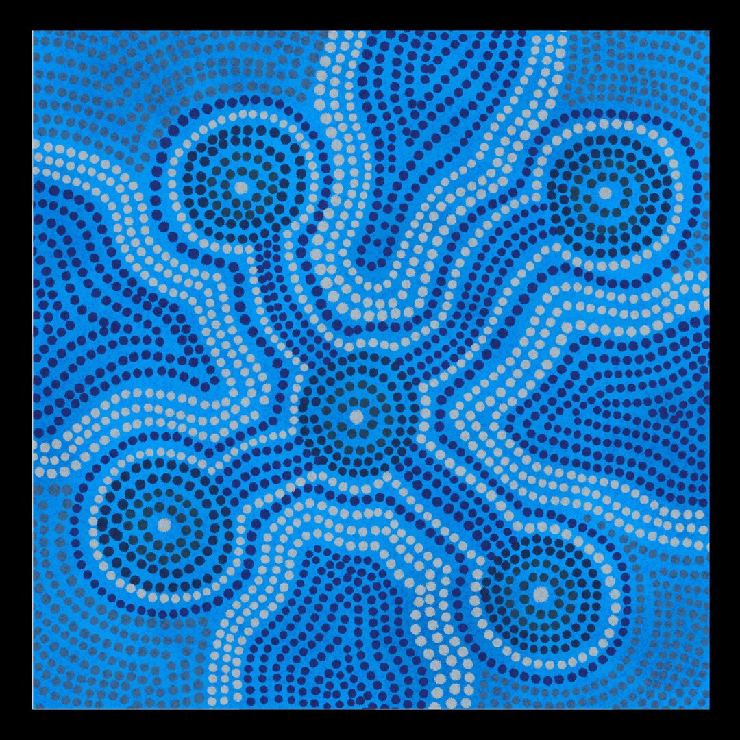 Aboriginal Wall Art, Aboriginal Dot Art, Unframed Art Printed Art Paper