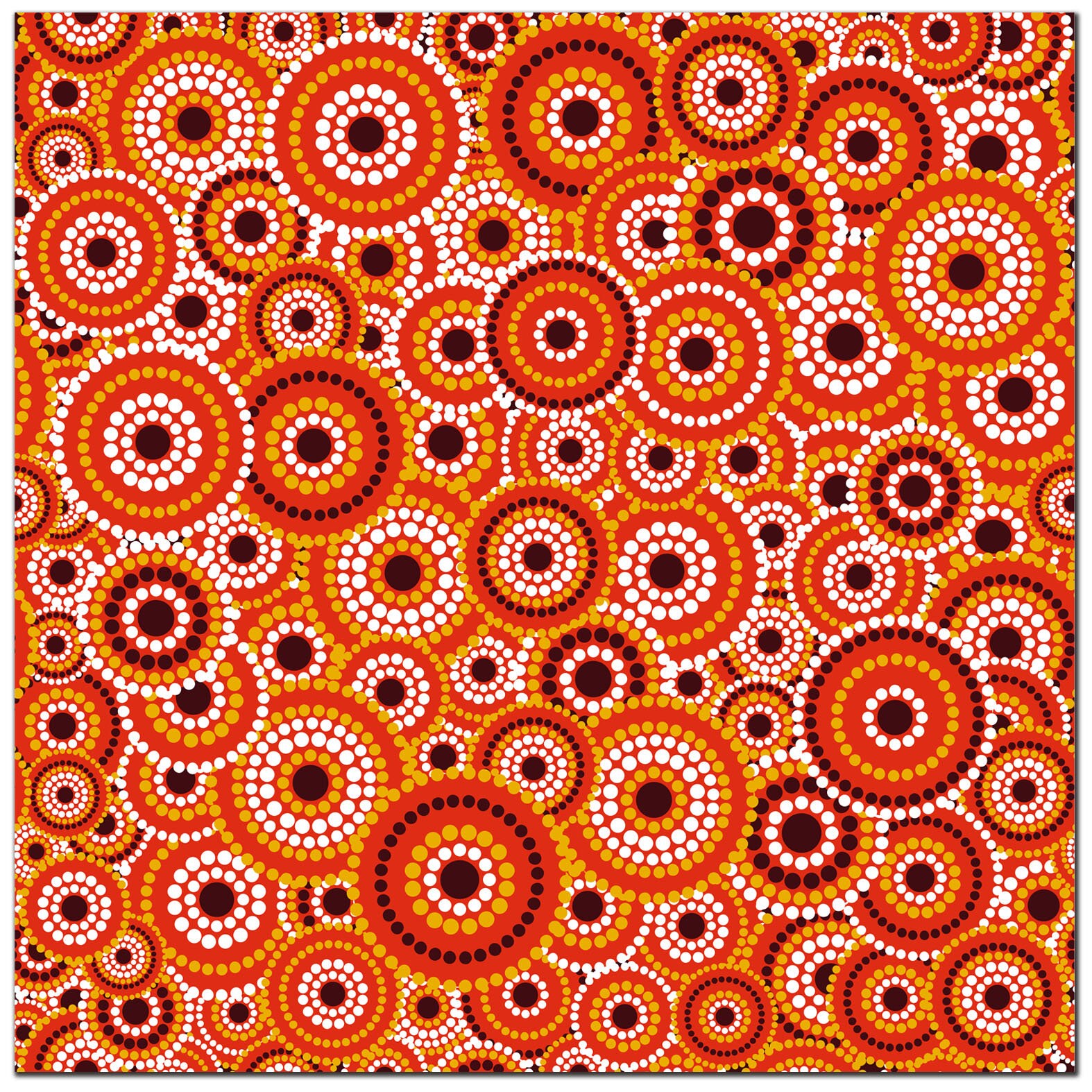 Aboriginal Wall Art, Aboriginal Dot Art, Unframed Art Printed Art Paper